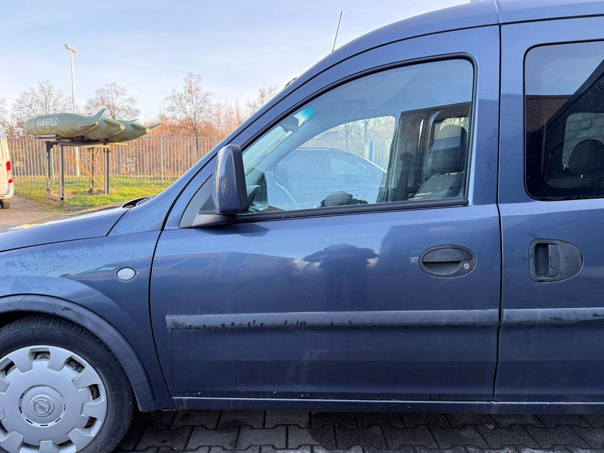 Opel Combo C original T&uuml;r vorn links Z168 Metroblau Rohbau BJ06